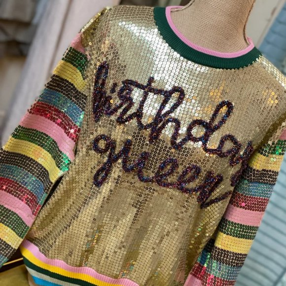 QUEEN OF SPARKLES Sweaters - Birthday Queen Sweater